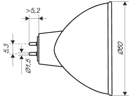 USHIO EPN - 12V 35W GX5.3 - SPECIAL HALOGEN MEDILITE